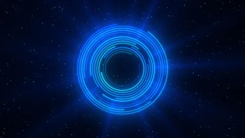 Artificial Intelligence Virtual Digital Brain Video on Black Background Stock Footage 335361562