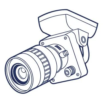 Artificial Intelligence Vision Camera Vector Icon Design Stock Illustration