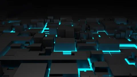 Artificial Intelligence. Visualization of Machine Learning, AI, Computer Technol Stock Illustration