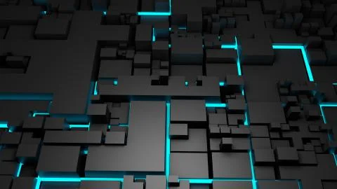 Artificial Intelligence. Visualization of Machine Learning, AI, Computer Technol Stock Illustration