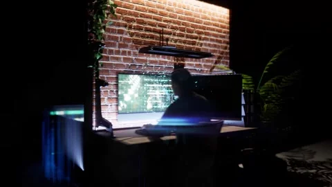 Artificial intelligence vs human work or ai helping to people with job.  Stock Footage 269682633