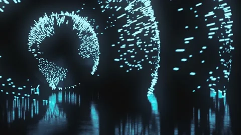 Artificial intelligence world data visualization - 3 different loop shots Stock Footage 220526544
