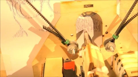 Artificial intelligence writes a picture Stock Footage 83842906