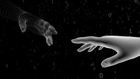 The Artificial Intelligence's creation. 3D motion graphics Vidéo 83073920