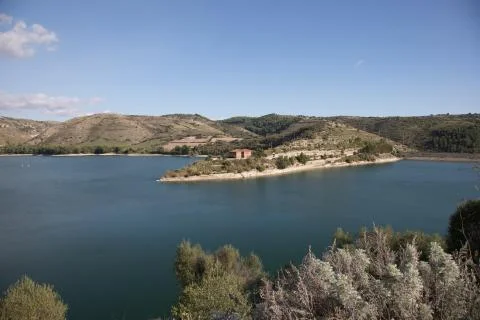 Artificial lake Foto stock