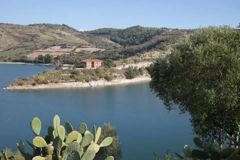 Artificial lake Foto stock