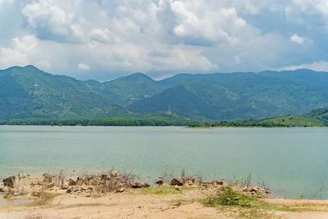 Artificial lake. Foto stock