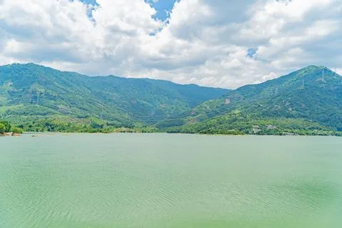 Artificial lake. Foto stock