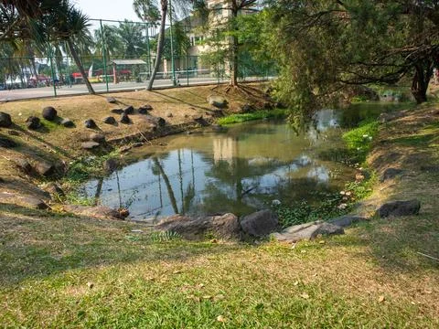 An artificial lake Stock Photos