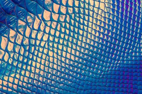 Artificial leather fabric with a pattern resembling snake scales Foto stock