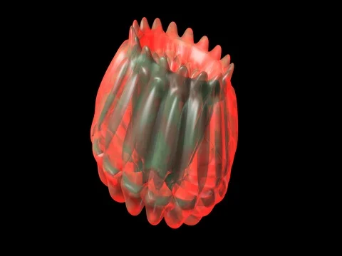 Artificial life form transforming, shape shifting , evolving Stock Footage 71619875