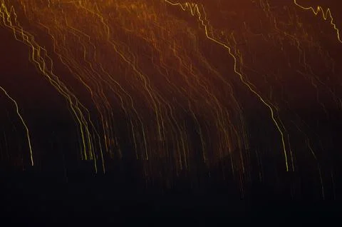 Artificial lights at sunset. Stock Photos