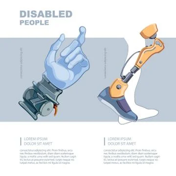 Artificial limb Stock-Illustration
