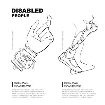 Artificial limb Stock Illustration