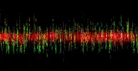 Artificial Lines Soundwave Stock Footage 334829801