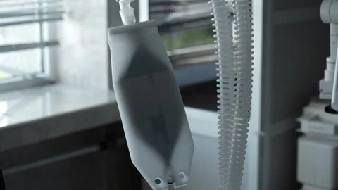 Artificial lung ventilation apparatus in the intensive care unit of the hospital Stock Footage 271024895