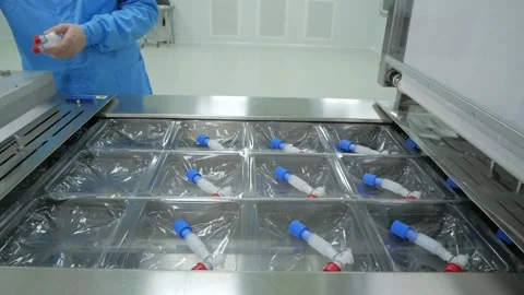 Artificial lung ventilation, pulmonary ventilation. Video stock 127585177