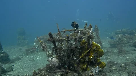 Artificial metal reef Stock Footage 281985414