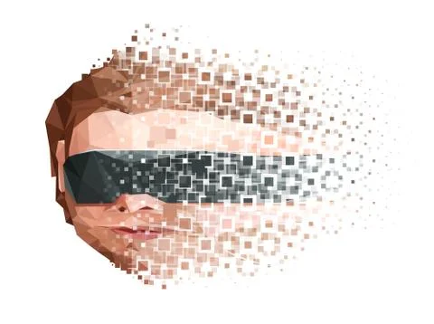 Artificial Mind Decay Concept Stock Illustration