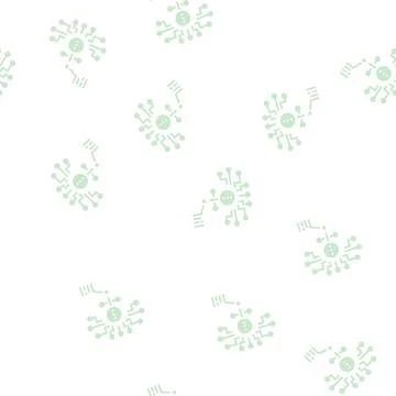 Artificial model neural network glyph seamless pattern 스톡 일러스트