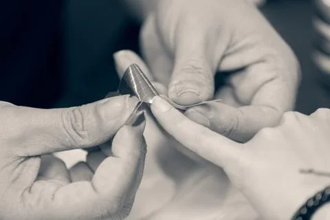 Artificial nails Stock Photos