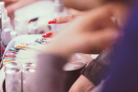 Artificial nails Stock Photos