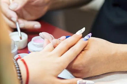 Artificial nails Stock Photos