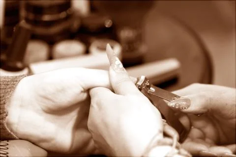 Artificial nails Stock Photos