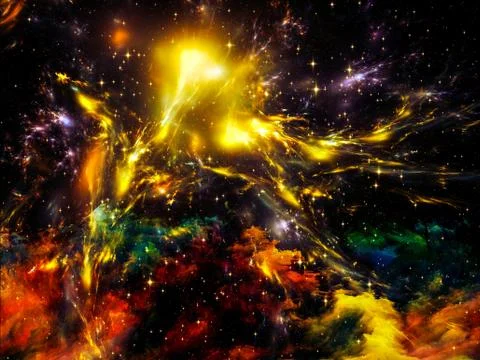 Artificial Nebula Illustrazione stock