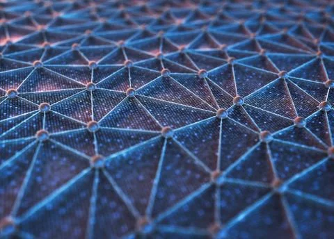 Artificial Neural Network Axon Connection Illustrazione stock