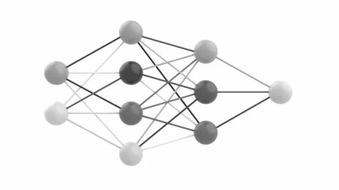 Artificial neural network, computer neuron system, represent machine learning Video stock 204895967