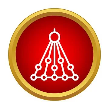 Artificial neural network processing data icon design Illustrazione stock