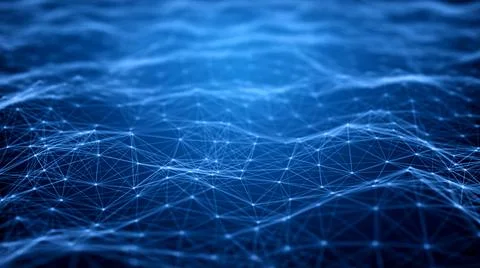 Artificial Neural Networks and Deep Learning abstract Stock Illustration