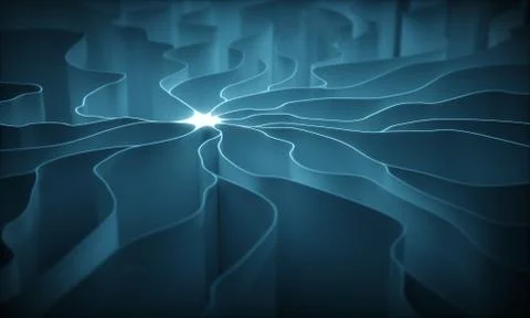 Artificial Neuron Concept Stock Illustration