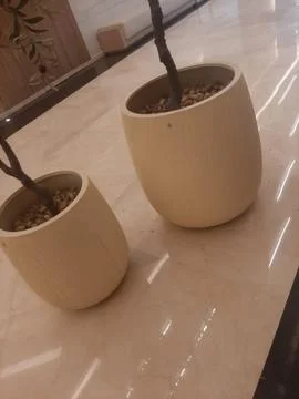 The artificial plat pot view Stock Photos