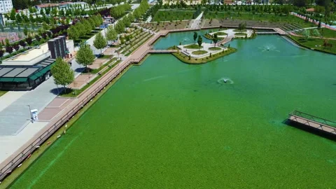 Artificial Pool and Islands Stock Footage 247956450