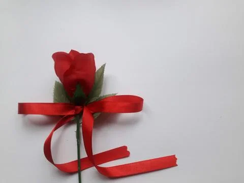 Artificial red rose Stock Photos