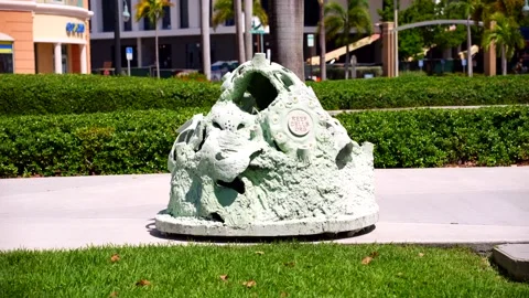 Artificial reef cells project in Hollywood FL USA. 4k motion video Stock Footage 201388849