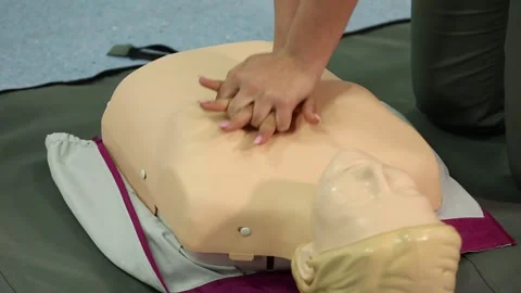 Artificial respiration course 4 Stock Footage 317081019