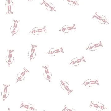Artificial robot glyph seamless pattern Stock Illustration