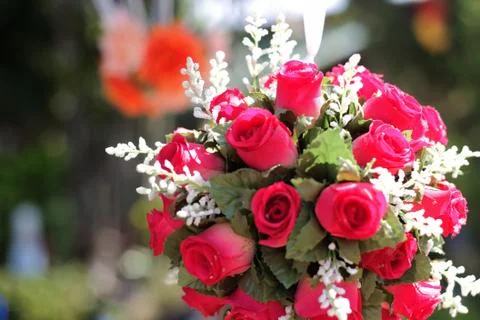 Artificial rose  Foto stock