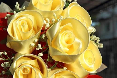 Artificial roses Stock Photos