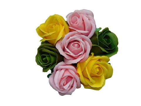 Artificial roses of various colors Photos