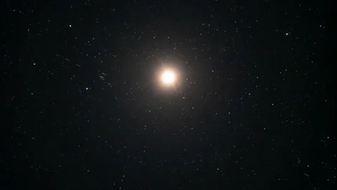Artificial satellites passing through the night sky. Space rush hour Video stock 153887728