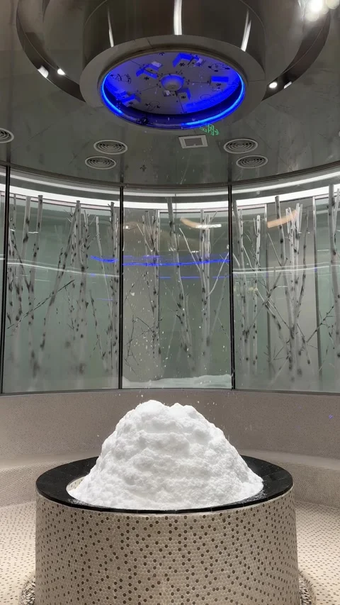 Artificial snow Stock Footage 313620706