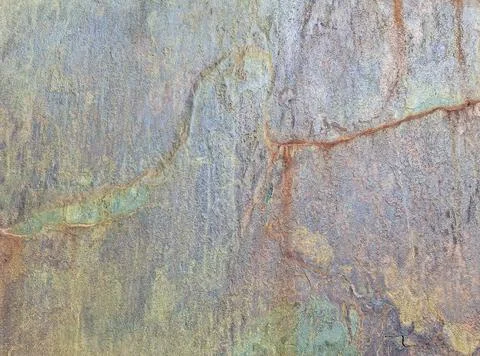 Artificial stone coating features rust texture and unique color variations .. Stock-Fotos