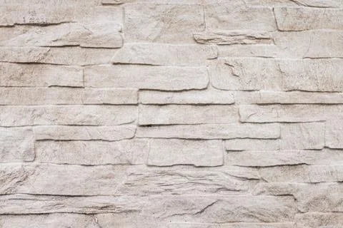 Artificial stone texture background, pattern of decorative slate stone wall s Stock Photos