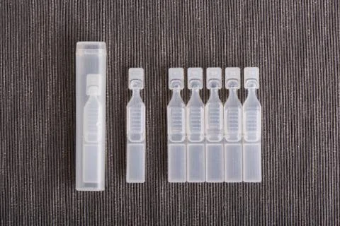 Artificial tear eye drops Stock Photos