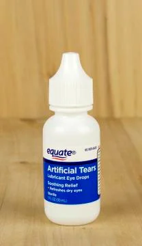 Artificial tears bottle 库存照片