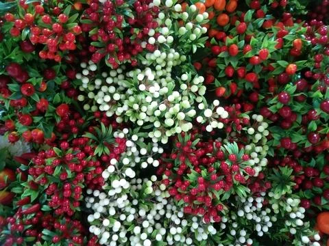 The artificial tiny flowers Stock Photos